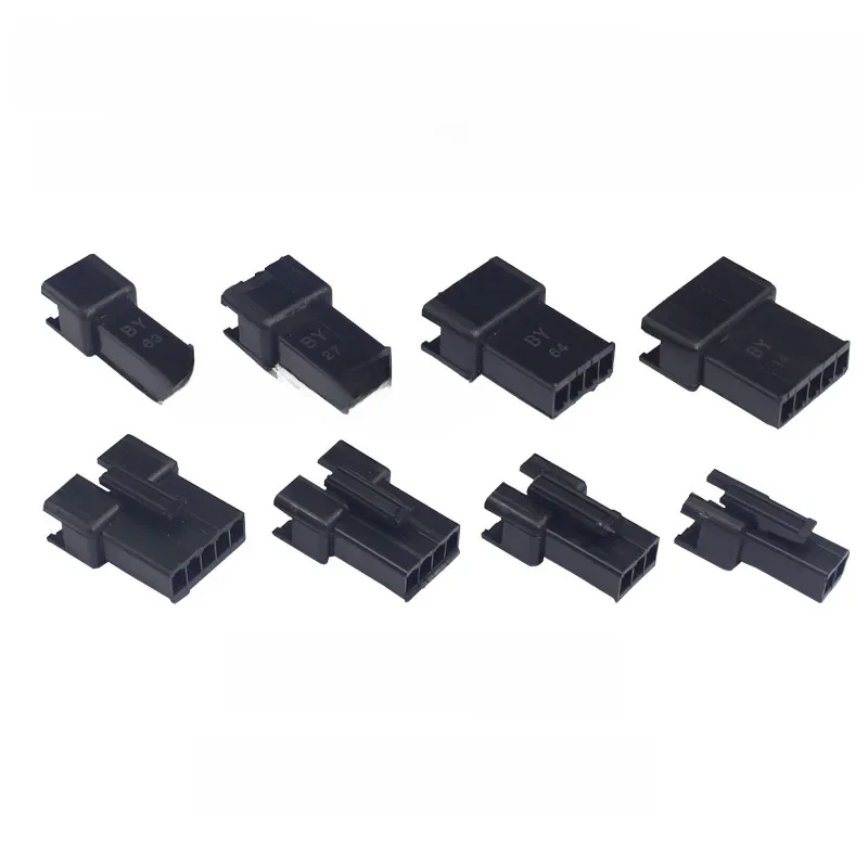 50 SZTUK SM2.54 żeńskie gniazdo obudowy jst złącze wtykowe o skoku 2,54 mm złącze blokujące 2P/3P/4P/5P/6P/7P/8P/9P/10P/11P/12p — zdjęcie 2