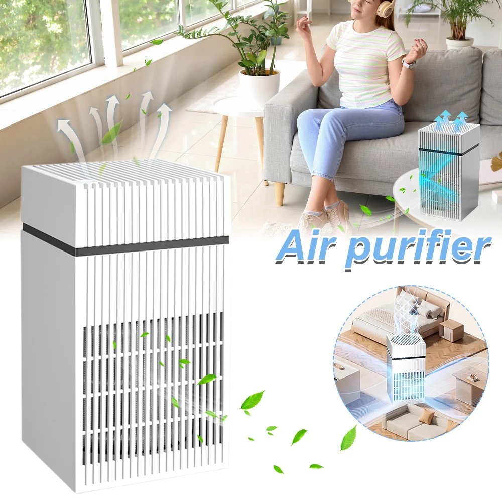 Purificadores de Aire para Habitaciones Grandes, Purificador de Aire HEPA de Grado Médico, Elimina Humo, Olores y Pelos de Mascotas, Ideal para Madres y Bebés, Uso en Oficinas