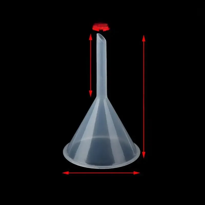 1pc 60mm Mini plastikowy lejek z małym otworem płynny olej lejki materiały laboratoryjne narzędzia szkolne materiały eksperymentalne — zdjęcie 2