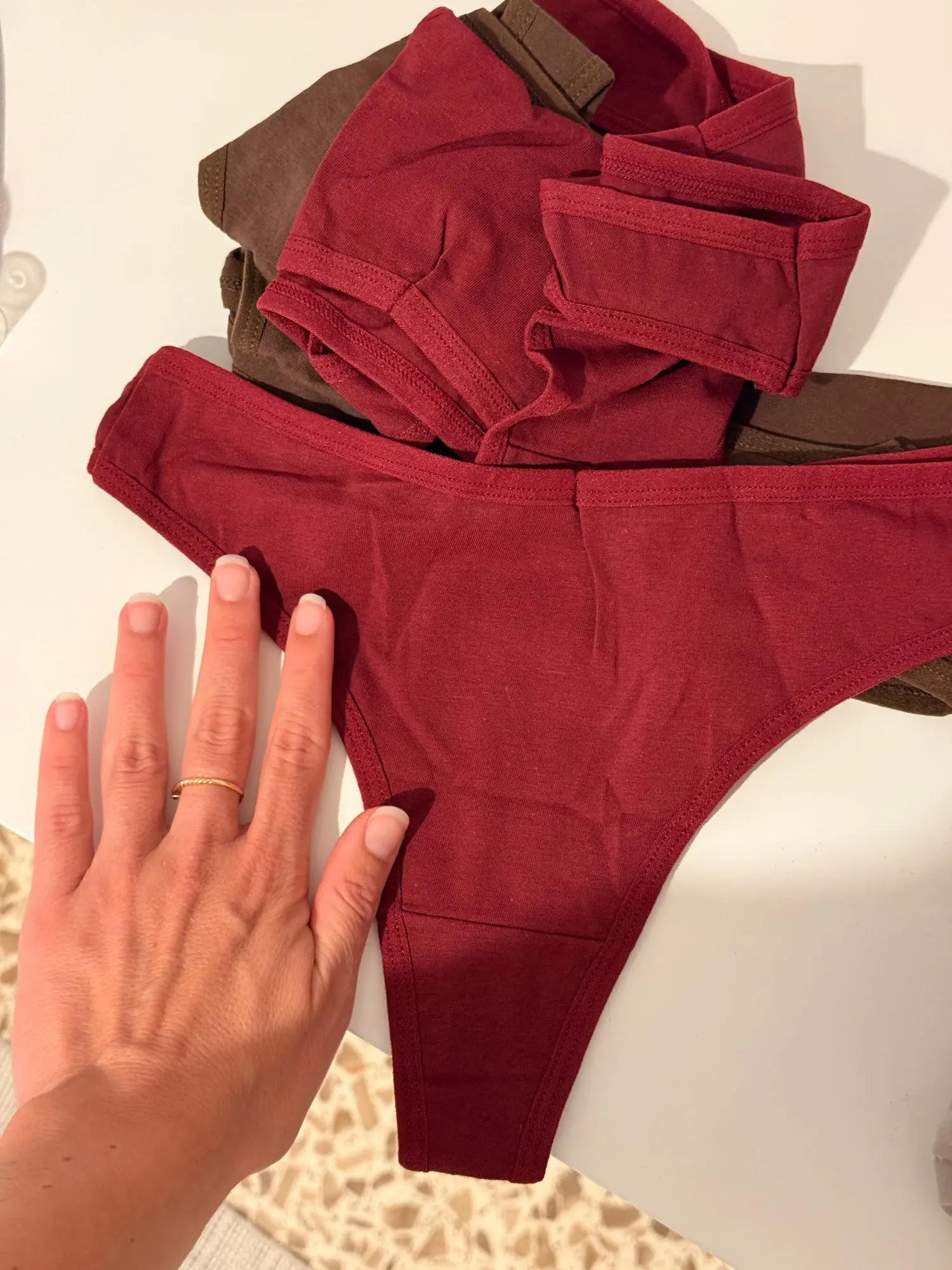 3Pcs/Set Seamless Thong Cotton Women Thin Strap Low Waist High Flexibility Panty Sexy Underwear Ladies Briefs T-back Soft Women photo review