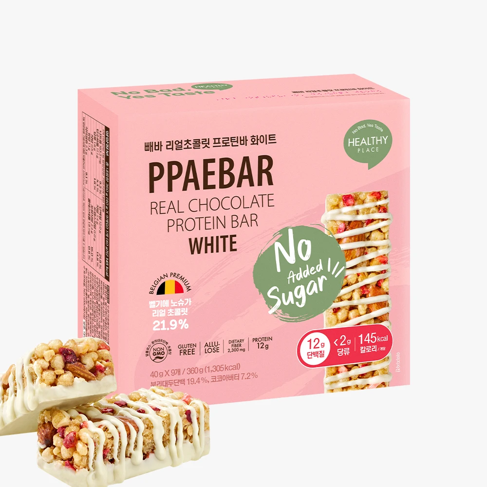 [All * Food Rankings #1] healthyplace Unfinished Real Chocolate Protin Bardak/White 9 Pcels (1 Night S) 360g