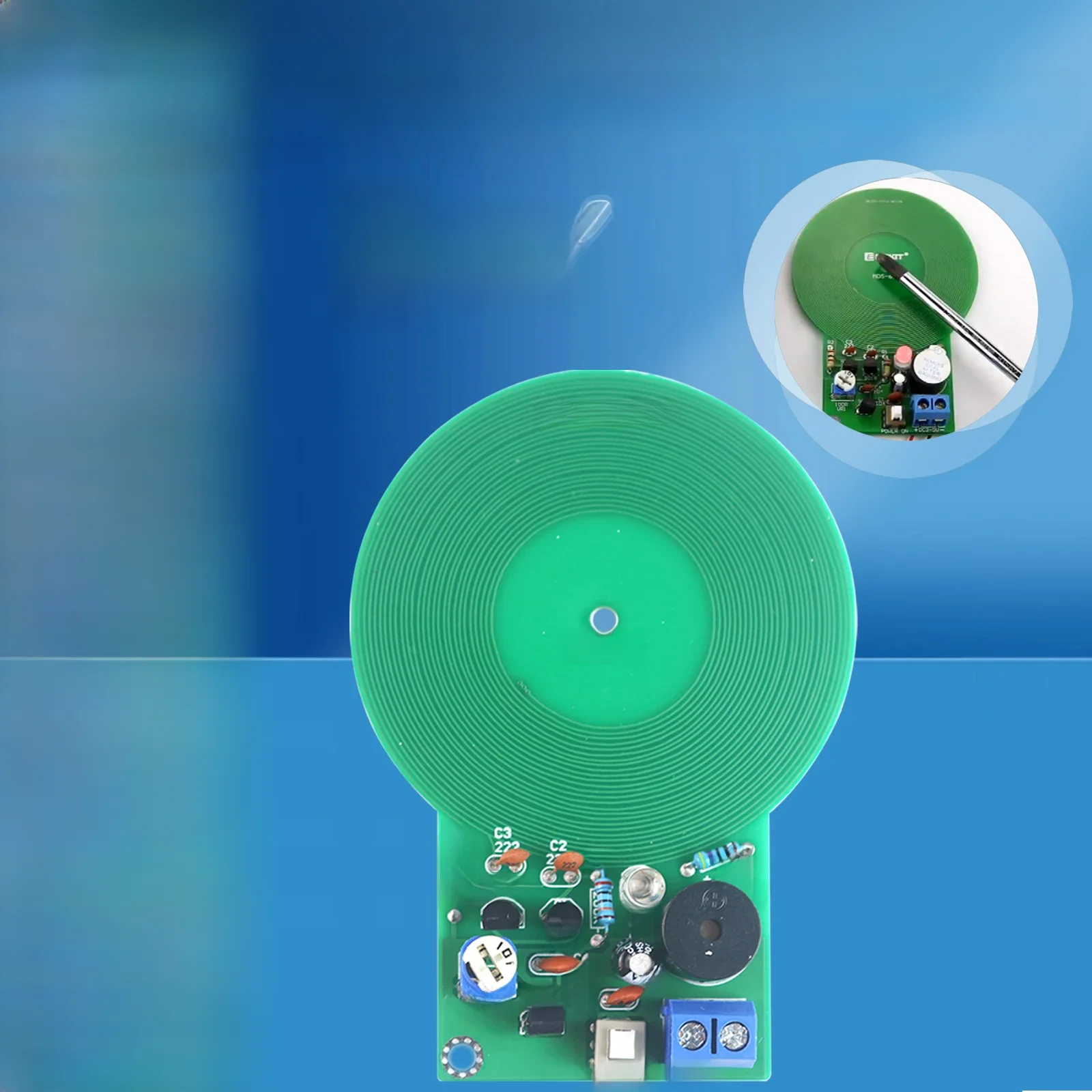 JS-60 bricolage Kit de détecteur de métaux bricolage Kit électronique DC 3 V-5 V 60mm carte de capteur sans contact Module partie métal