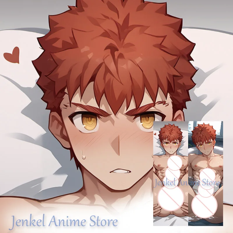 Dakimakura Emiya Shirou Fate Shota Anime Pillowcase Life size Double sided Print Body Pillow Cover