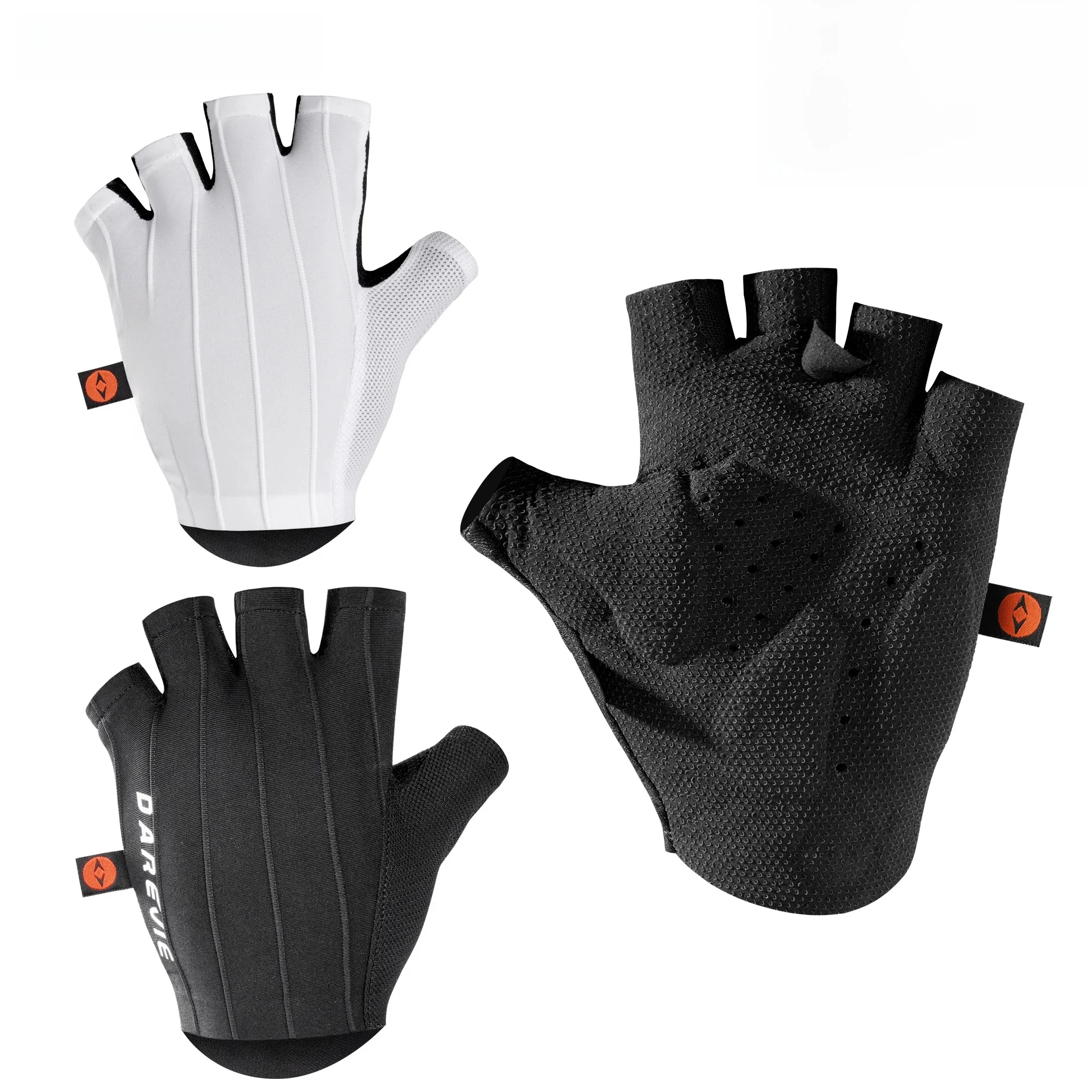 AliExpress DAREVIE AERO Cycling Gloves Italy Elastic Interface® Ultra Palm 200kg/m³ Shockproof Bicycle Accessories Fingerless Gloves MTB