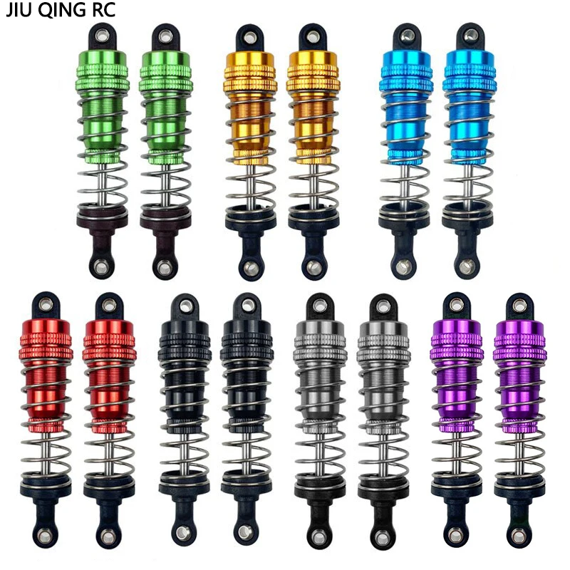 2 Pcs Aluminum Metal Oil Injected Shock Absorber For 1/14 RC Car WLtoy 144001 1316 Crawler Short Range Truck Upgrade Parts