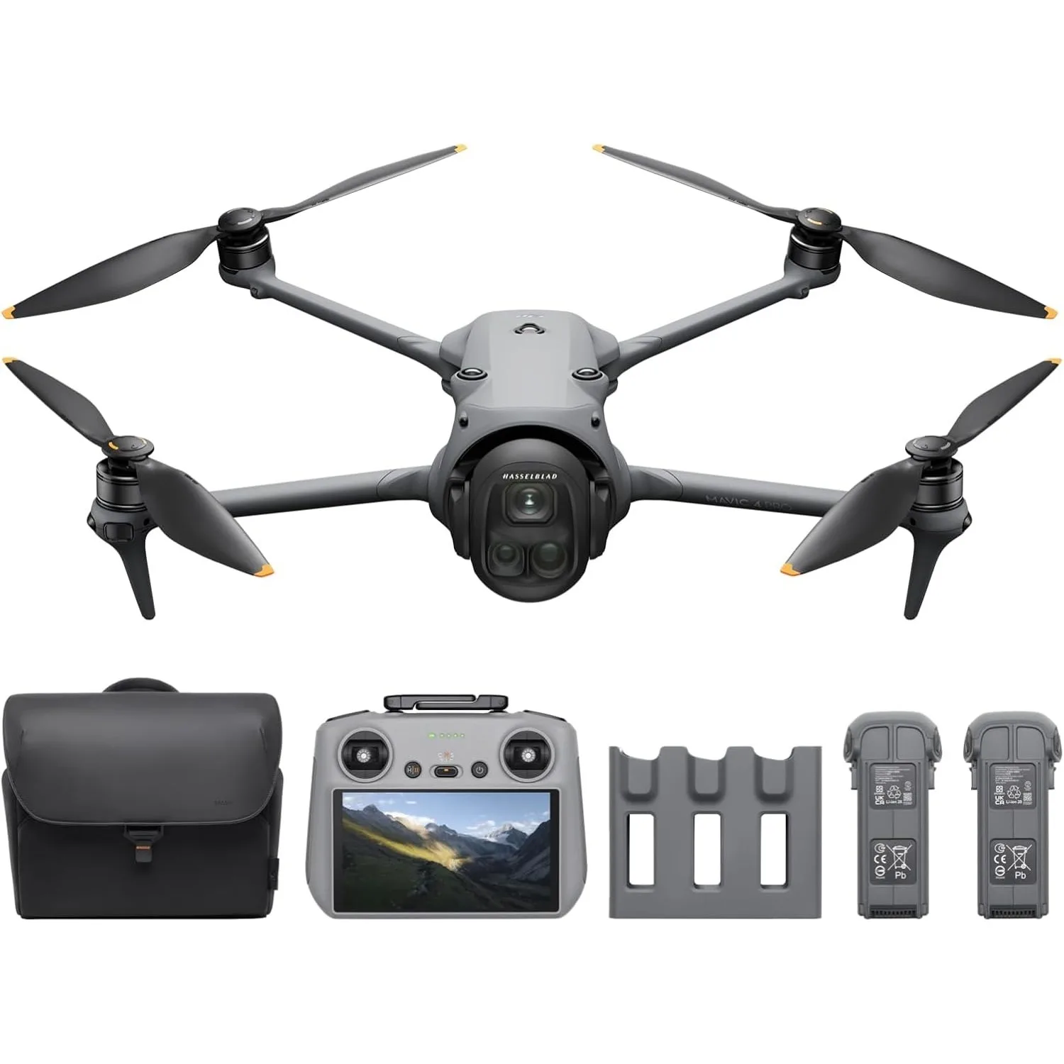 DJI Mavic 4 Pro RC 2 Fly More Combo, Professional Aerial Camera Drone, 100MP 4/3 CMOS Hasselblad Imaging, 30km Transmission Range, Up to 51-Min Flight