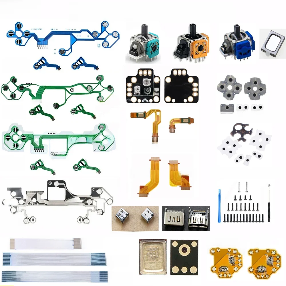 Oryginalny elastyczny kabel do kontrolera PS5 V1.0 V2.0 V3.0, folia przewodząca, wewnętrzny odbiornik, joystick, gniazdo ładowania, głośnik — zdjęcie produktu 7