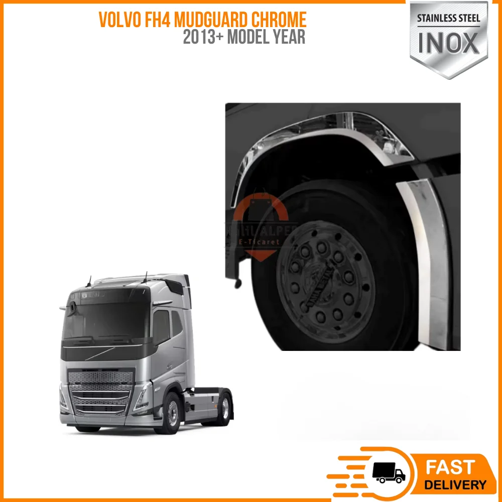 FOR VOLVO FH4 2013 + MUDGUARD CHROME HIGH QUALITY TRUCK PARTS REASONABLE PRICE SATISFACTION FAST SHIPPING