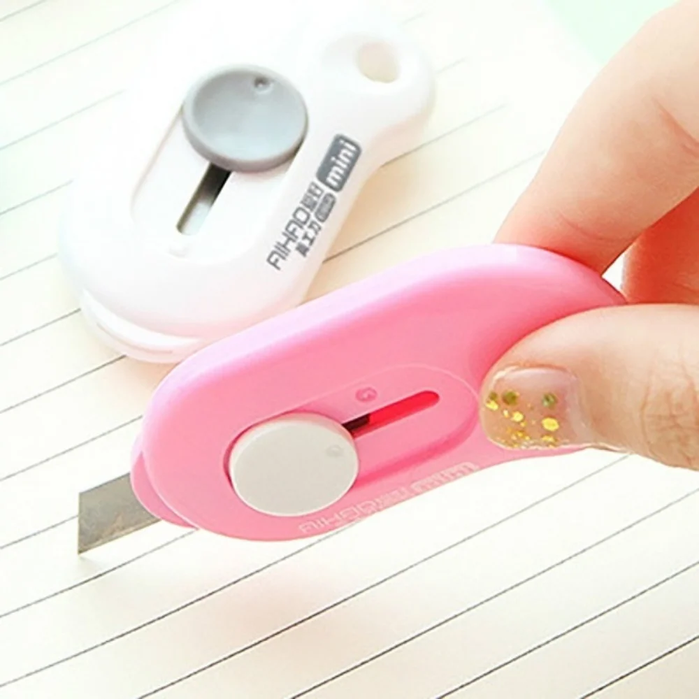 Portable and cute creative box opener mini letter opener and paper cutter, used for unpacking express cartons and paper-cutting