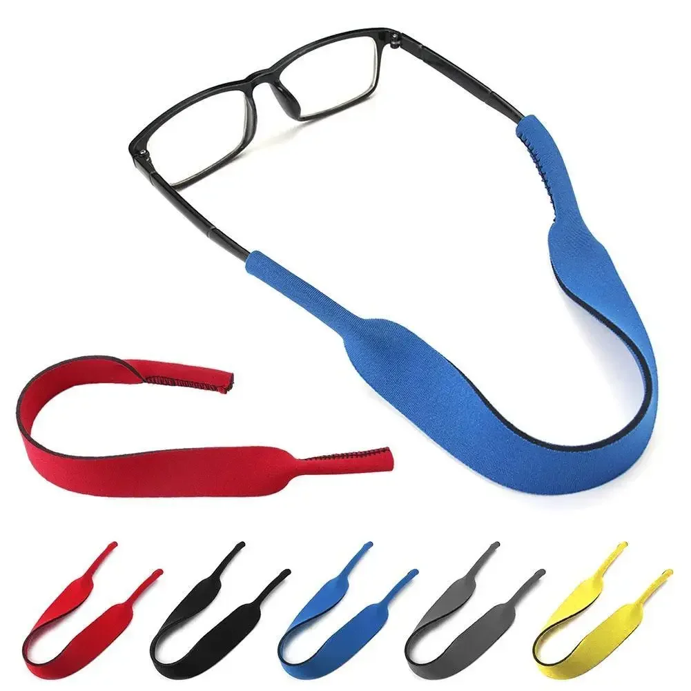 Soild pływające okulary okulary przeciwsłoneczne rozciągliwy pasek pasek uchwyt na przewód neoprenowe okulary przeciwsłoneczne opaska do okularów przewód pływakowy 42*2cm — zdjęcie 2