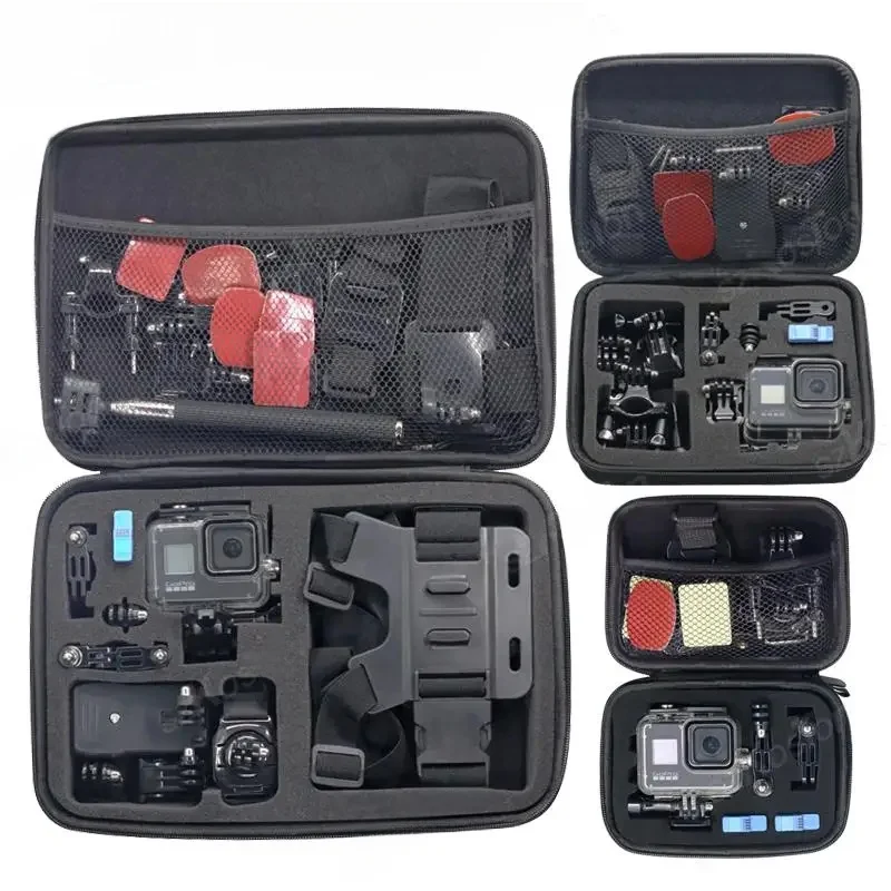 Etui do GoPro Hero 13 12 11 10 9 8 7 6 5 Czarne etui podróżne Przenośna torba do przechowywania kamery akcji Akcesoria Go Pro — zdjęcie produktu 7