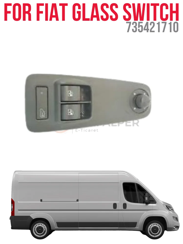 FORCAM SWITCH LEFT (CERCEVELI-GRI) DUCATO III-BOXER III-JUMPER III (8 PIN) OEM 735421710 SUPER QUALITY HIGH SATISFACTION REASONA