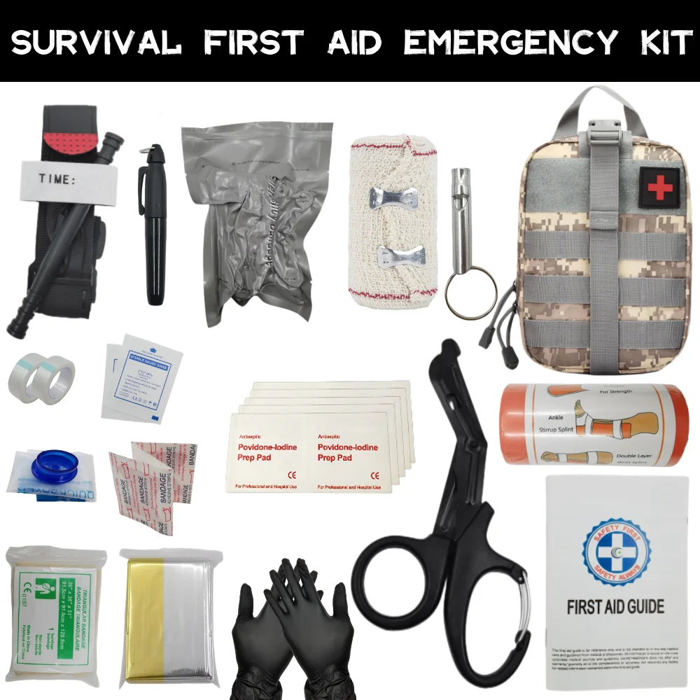 

Survival First Aid Kit Survival Complete Molle Outdoor Equipment First Aid Kit Trauma Kit Camping Hiking IFAK Adventure