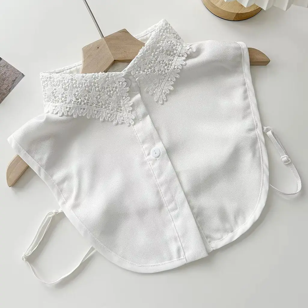 2024 New Star Hollow solubile in acqua risvolto camicia stile colletto finto rimovibile