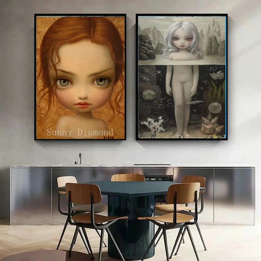 Mark Ryden infantile strano cartone animato scuro 5D pittura diamante fai da te ricamo arte punto croce kit strass artigianali decorazioni per la