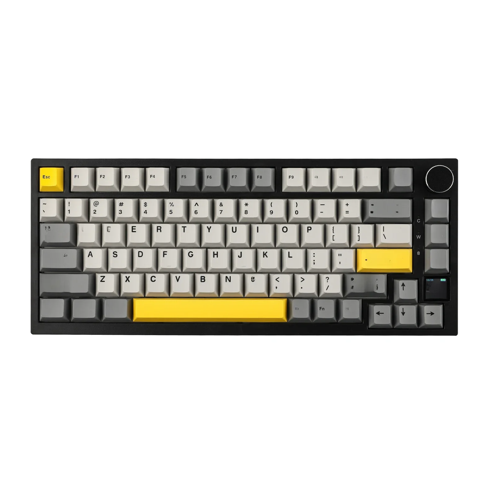 Ajazz AK820 Pro 75% Junta Bluetooth 5.1/2.4G Teclado Mecânico Sem Fio/Tipo C Com Fio com Tela TFT