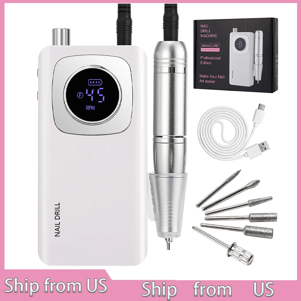 Professional Rechargeable Electric Nail Drill Machine