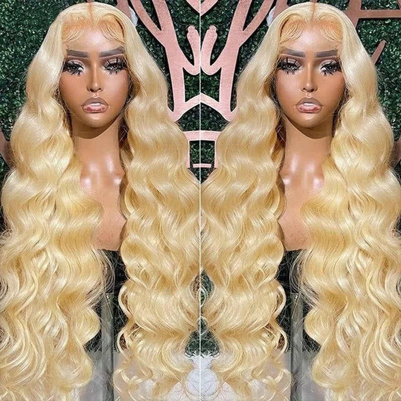 

Blonde Lace Front Wig Human Hair 13 x6 Hd Lace Frontal Wig Brazilian Body wave 4x4 Glueless Preplucked Human Wigs Ready To Go