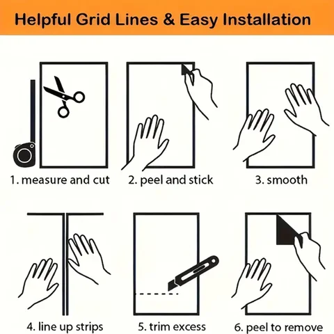 50 cm linne vattentät väggdekal självhäftande ark gör-det-själv-tapetrulle lämplig för kök sovrum vardagsrum badrum 6 best sales tapetrulle - №4