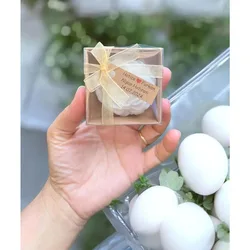 Bomboniere di nozze personalizzabili,regalo di nozze per gli ospiti, bomboniere per gli ospiti, Set regalo battesimo, candela damigella d'onore, candela fiore, regalo Babyshower, Confezione regalo souvenir candela arom