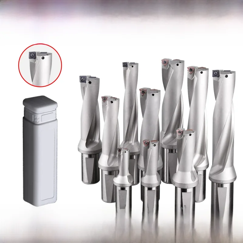 Brocas de Inserção Indexável Série SP, Máquina de Perfuração em U, Corte Jato d'Água, Torno CNC,