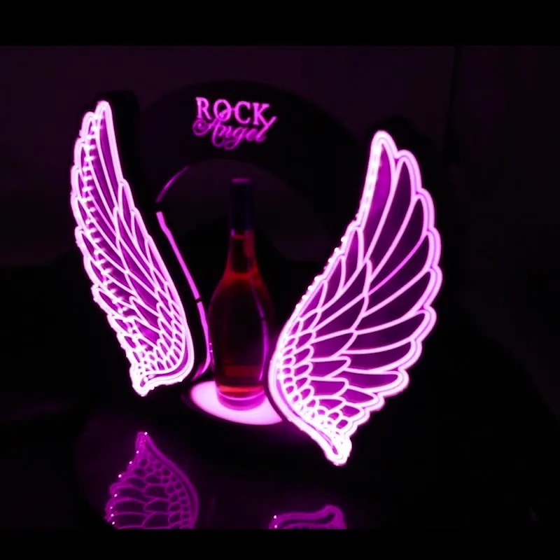 Bar LED light-emitting wine seat angel wings foreign wine champagne KTV bar XO Ming Chuanshi Ace of Spades display wine rack