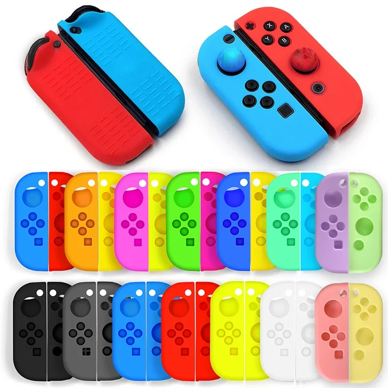 Coque en silicone pour manette Switch Joycon, accessoires de remplacement Nintendo Switch OLED, poignée de protection