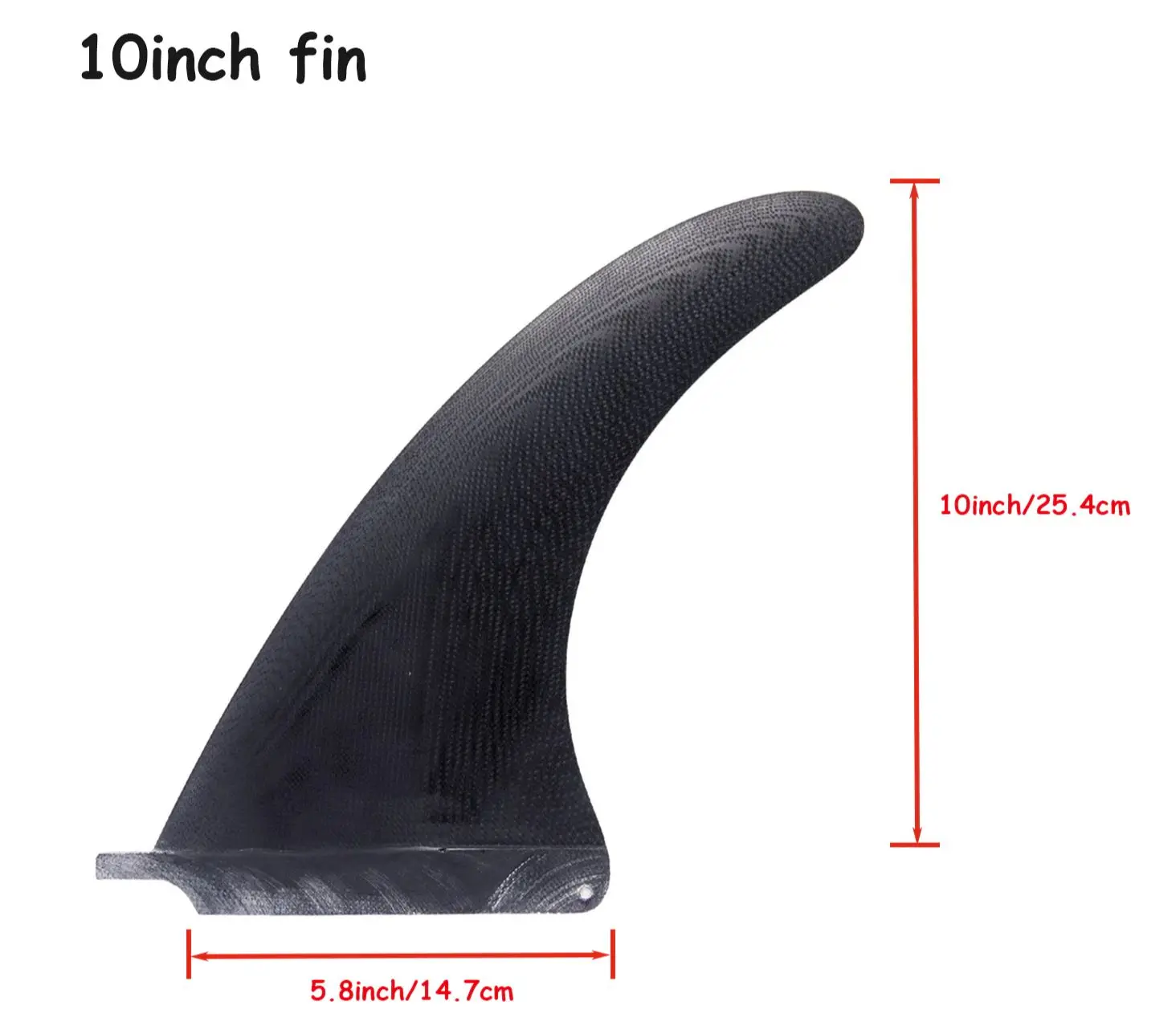 9/10 inch Surf Longboard Fins Fiberglass Black color Surfing Fin Surfboard Fin Single Fins