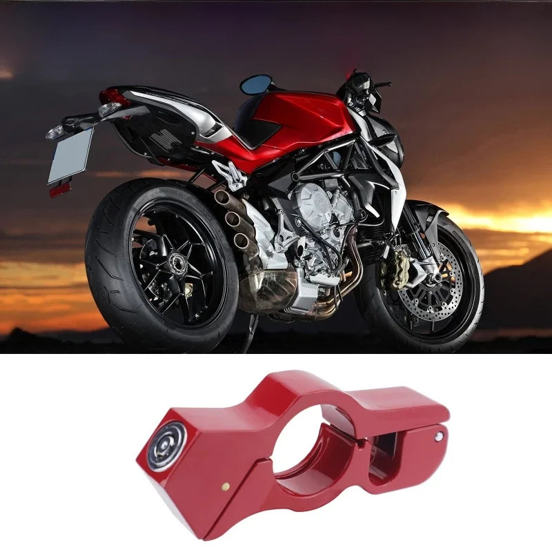 Motorcycle Grip Lock Heavy Duty Anti Theft Helmet and Brake Lock Secures Bike Scooter Moped ATV Motorcycle Handlebar Lock