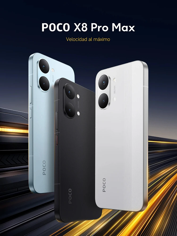 POCO X8 Pro MAX 5G 12GB 256GB 512GB NFC Smartphone Dimensity 9500s 8500mAh 50MP OIS Kamera