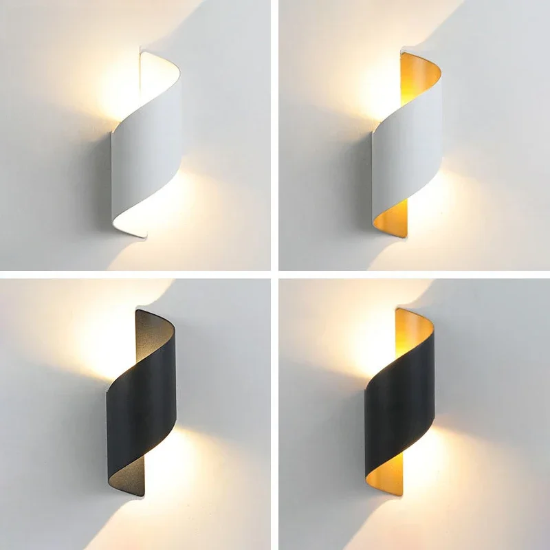 Spiraalvormig ontwerp LED-wandlamp 10W binnenwandlampen Waterdicht buiten Modern Scandinavisch schanslamp Binnenwandlamp Home Decor - afbeelding 2