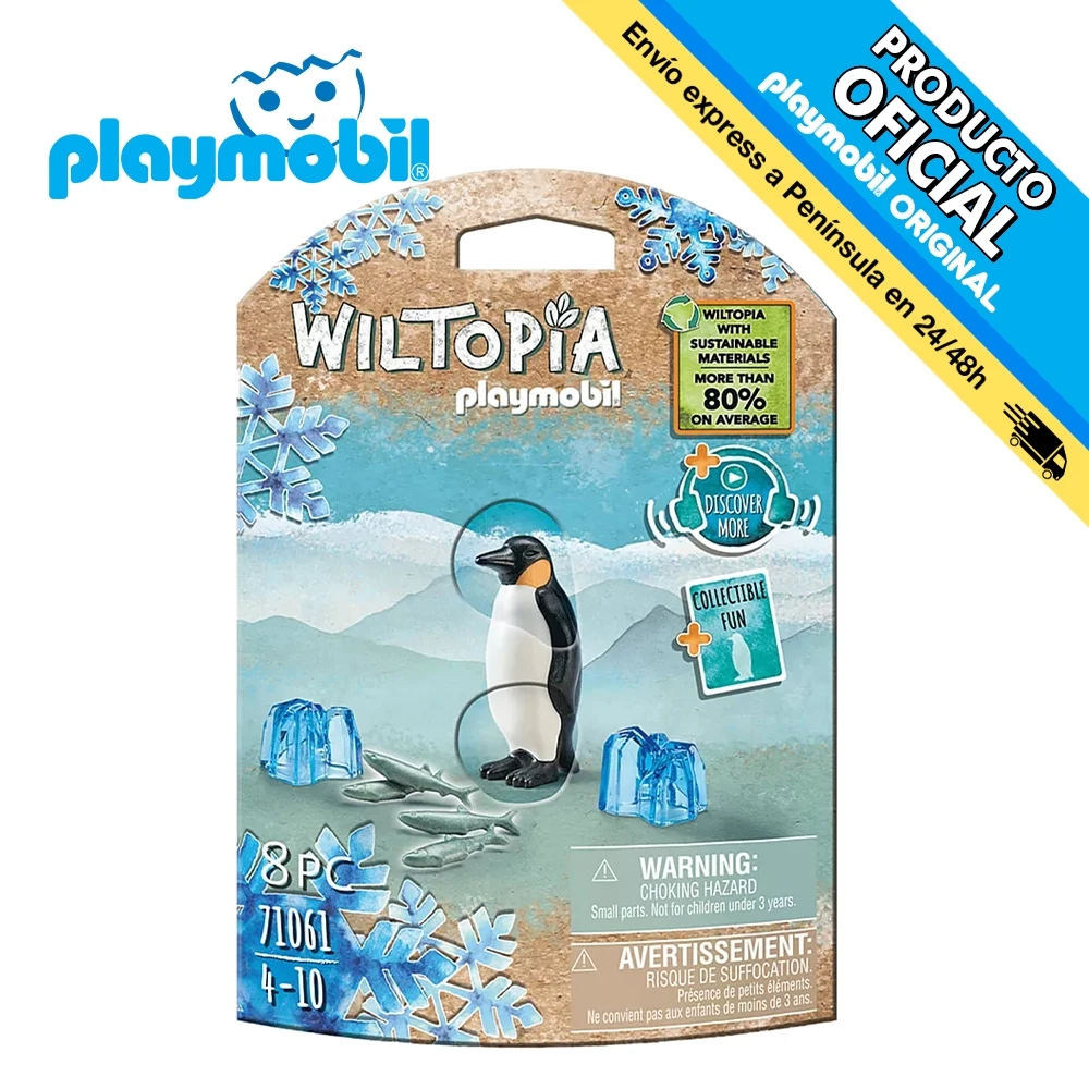 Playmobil Wiltopia Emperor Penguin, 71061, original, toys, boys, girls, gifts, collector, figures, dolls, shop, with box, new, official license, man, woman, clicks, famobil, animals