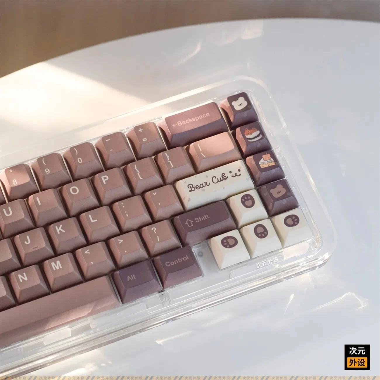 

140 Keys PBT Keycaps Little Bear KCA Profile Keycap Dye Sublimation Mechanical Gaming Keyboard Keycap MX Switch With ISO Enter