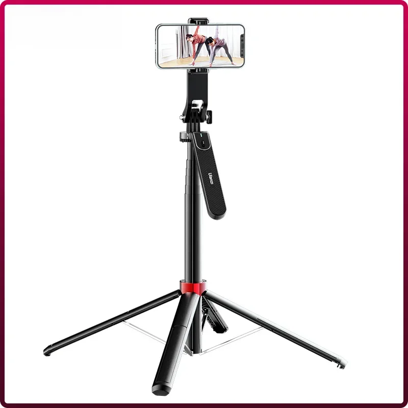 Ulanzi MA09 1,8 m Bluetooth-Fernbedienung, Selfie-Stick-Stativ mit 1/4 Zoll Schraube 360 °   Drehbarer Telefonständer für Live-Streaming-Vlog