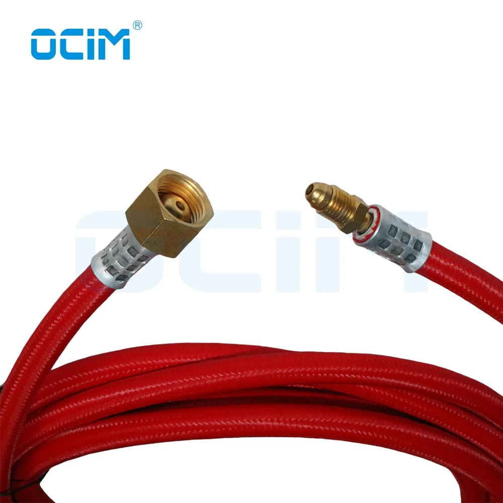 Imagem -06 - Cabo de Soldagem Tig Vermelho Macio Mangueira 4m Conector Frontal 824 Junção de Cauda M16 1.5 para Wp9 Wp17 Tocha Cabeça