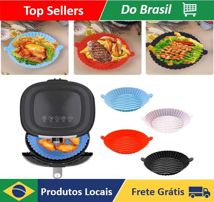 Redondo bandeja panela forma forma cesto de silicone