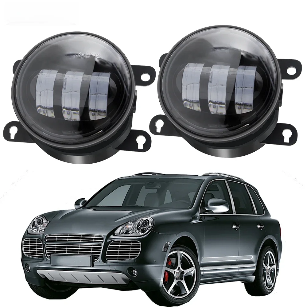 Zespół świateł przeciwmgielnych do Porsche Cayenne 955 2002-2015 Przedni zderzak samochodowy LED Lampa przeciwmgielna DRL 30W 6000LM 12V — zdjęcie 2