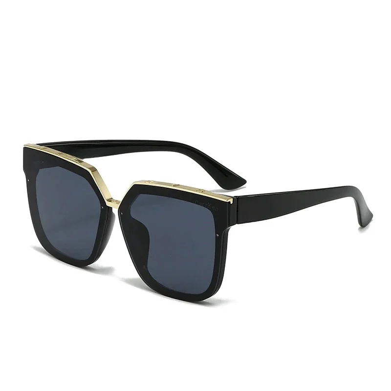 Lunettes de soleil carrées à grande monture pour femmes et hommes, lunettes d'extérieur pour dames, miroir pare-soleil, nouvelle mode