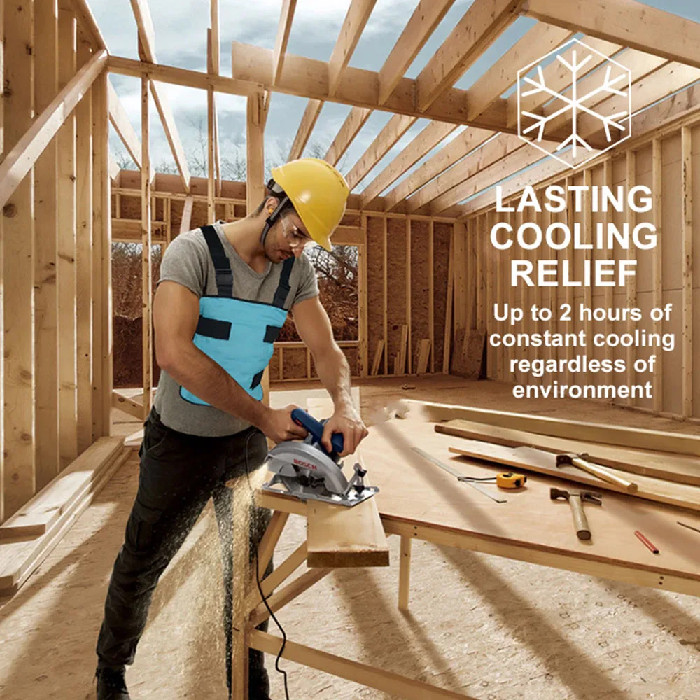 

Cooling Vest with Ice Packs, Adjustable Reusable Ice Cell Jacket for Men Women,for Outdoor Sports Work Hiking Activity