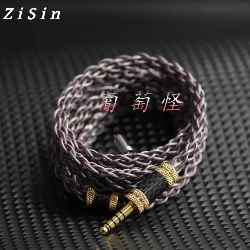 ZiSin -03 7N OCC+Alloy Copper In Ear Earphone Upgrade Cable With 2.5/3.5/4.4/6.35mm IE900 2PIN MMCX For Youth M5 Olina IEM 