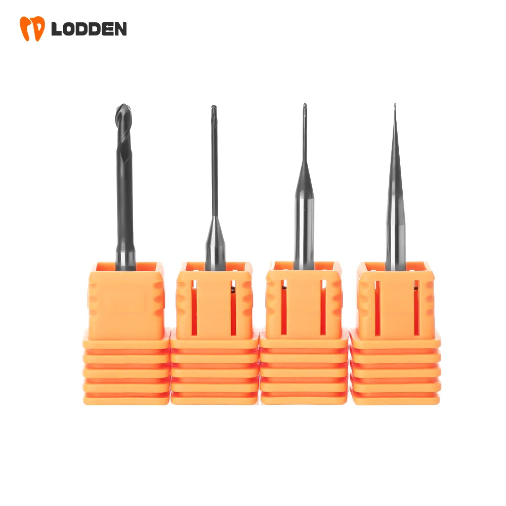 Dental Lab Milling Burs for Ivoclar PrograMill DRY Zirconia PMMA D3 Grinding Drills Diamond DC DCG DLC NC L40mm Dentist Tools