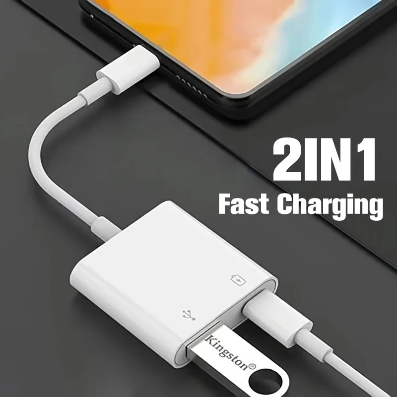 Type C OTG Camera Adapter USB 3.0 Female Fast Charging Port Converter For iPhone 15 16 17 for Samsung for Xiaomi Smartphones