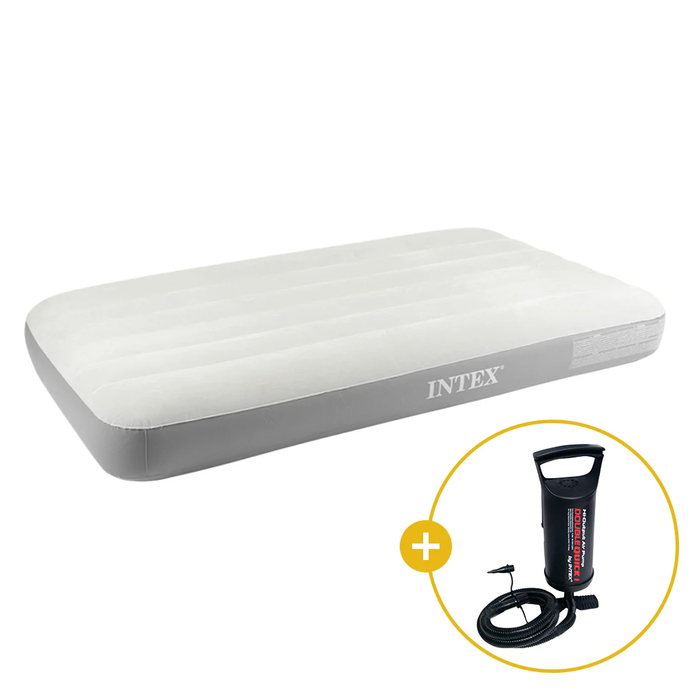 Intex Airmat Hand Pump Set Ivory