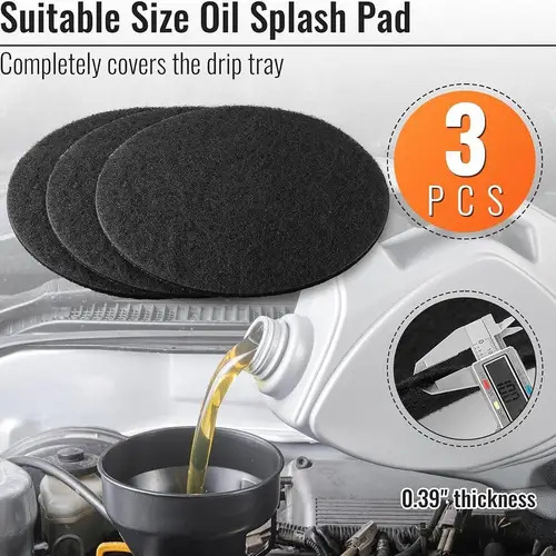Imagen 2 del producto Almohadillas antisalpicaduras de drenaje de aceite, estera de cambio de aceite antisalpicaduras para garaje, estera de drenaje de transmisión de cambio de aceite de coche automotriz, 2/3/5 Uds.