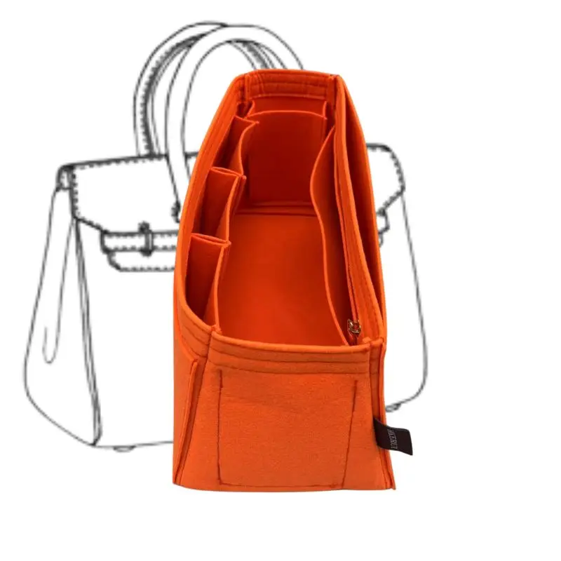 

Вставка-органайзер для H Bir Kins 25, 30, 35, 40, сумки-органайзер, сумка для макияжа, портативная косметическая основа, форма ручной работы