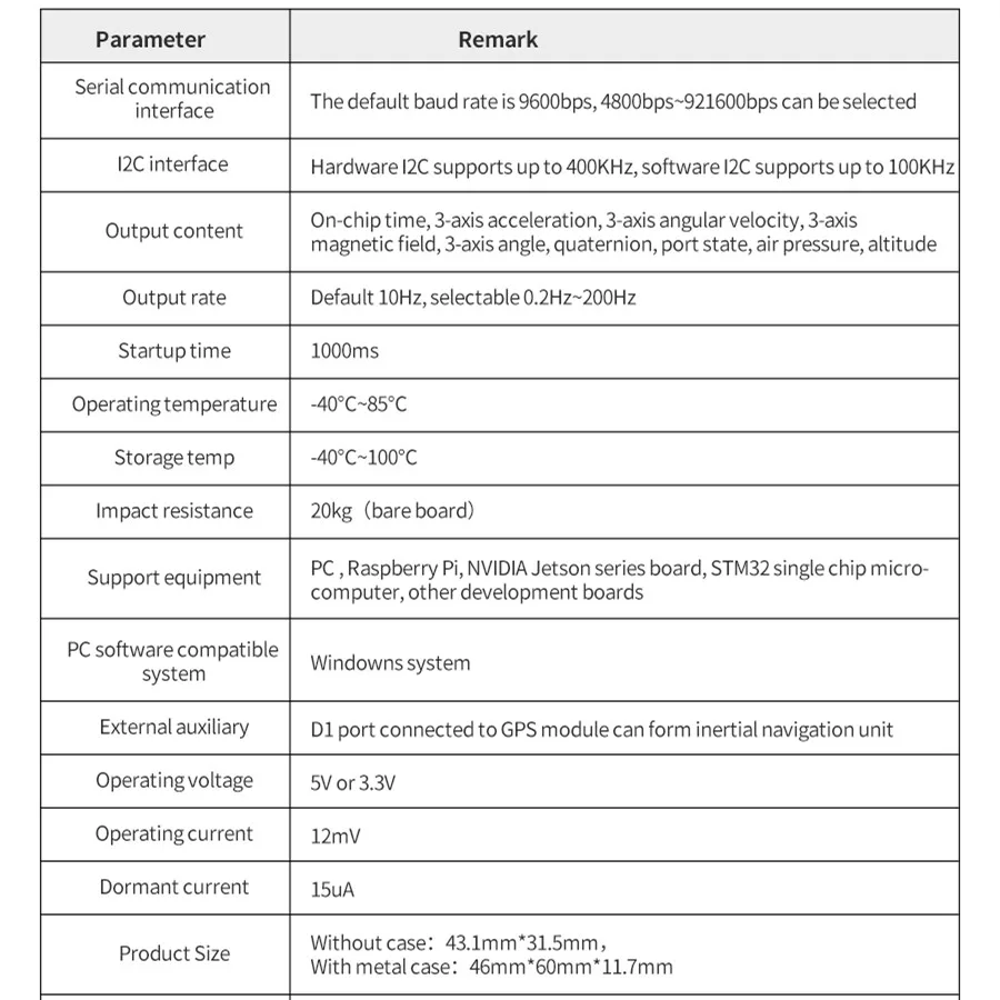 Yahboom 10-assige ARHS-sensormodule met accelerometer Gyroscoop Magnetometer Luchtdrukmeter voor ROS Robot RaspebrryPi Jetson