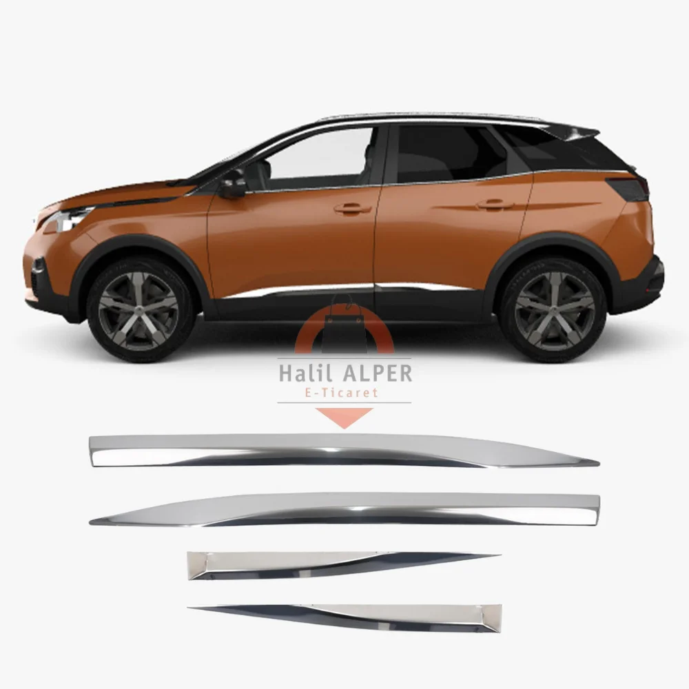 For Peugeot 3008 Chrome Door Trim Sill Stainless Steel Chrome Auto Accessories 2016 - 2022 models, Fast delivery High Quality