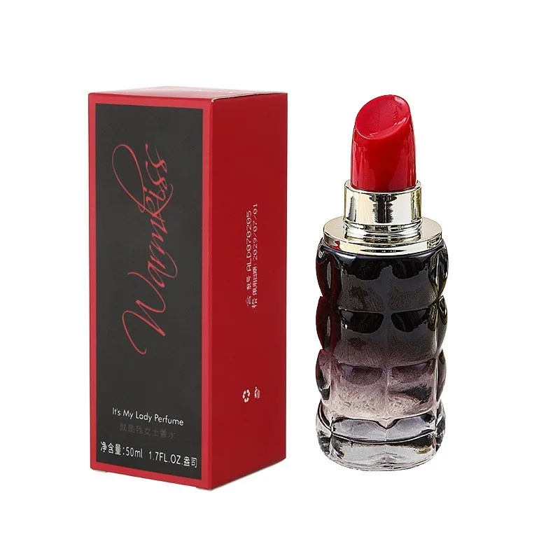 80ML Perfume floral oriental para mujer, aroma cálido y elegante con diseño en forma de labial, ideal para ocasiones especiales