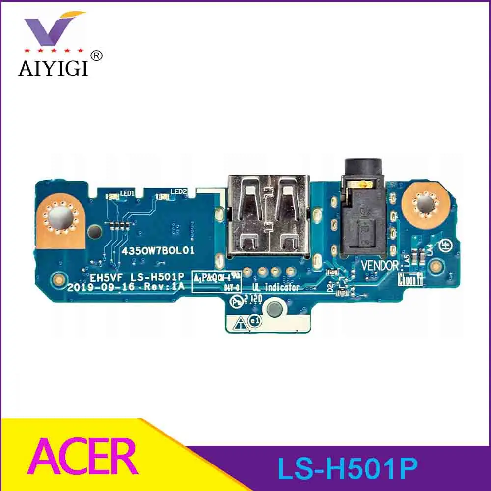 Original Placa Pequena Áudio para Acer Usb An71551 435ow7bol01 Ls-h501p