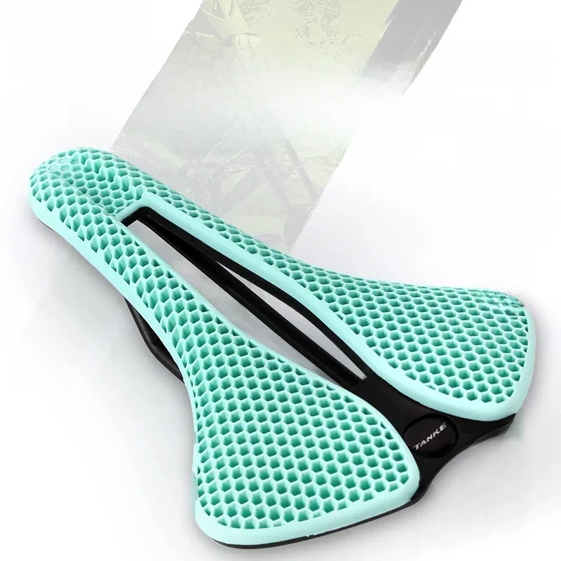 AliExpress TANKE MTB road bicycle saddle honeycomb breathable,lightweight,durable,wear-resistant,similar 3D printed noctilucent riding seat